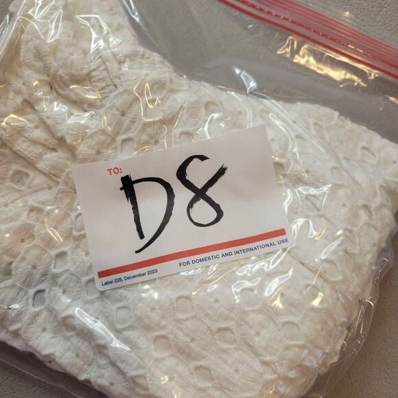 Suboo Revolve Eyelet White Crop Top Size US 2 - Picture 8 of 8